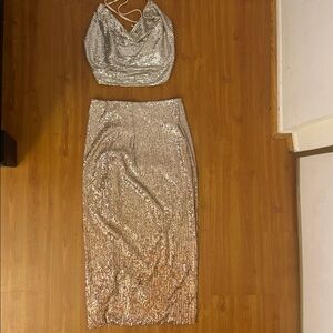 Bear Dance Silver Sequin Ensemble